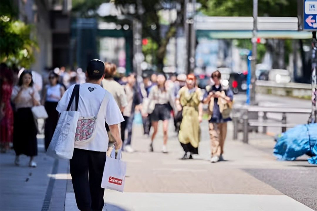 A shopper in the Shibuya area of Tokyo, Japan. Photo: Bloomberg